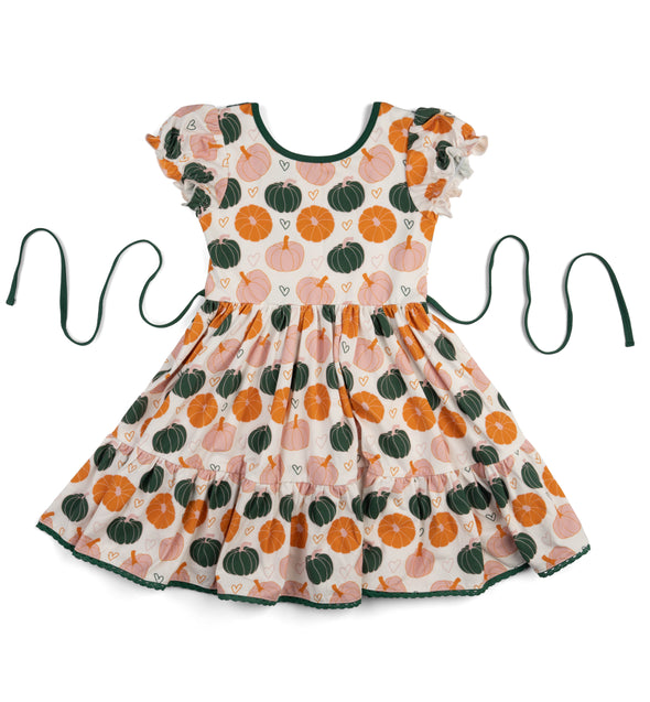 Market Dress - Heart Pumpkins