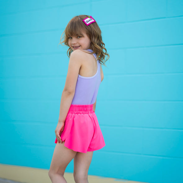 Racer Back Rainbow Tank - Purple