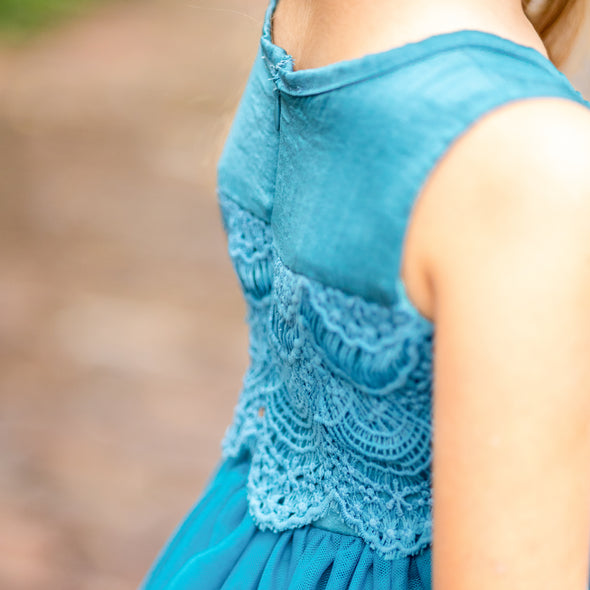 PRESALE - Vintage Luxe Dress - Lagoon