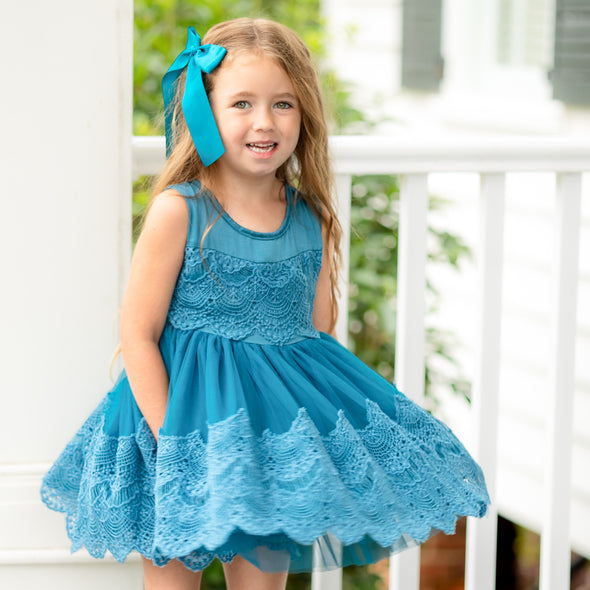 PRESALE - Vintage Luxe Dress - Lagoon