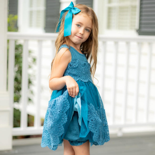 PRESALE - Vintage Luxe Dress - Lagoon