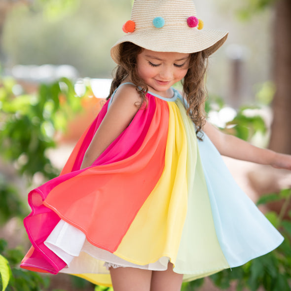 Chiffon Tunic Set - Summer Sherbet