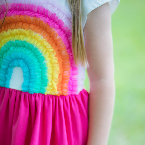 Rainbow Bright Dress in Knit