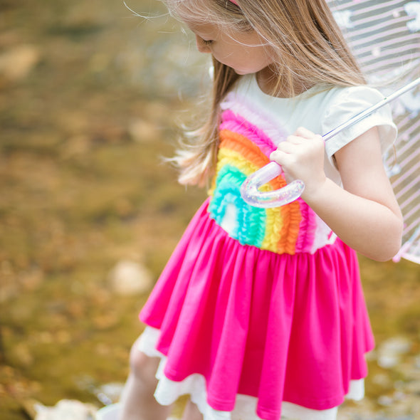 Rainbow Bright Dress in Knit