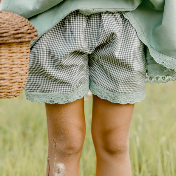 Green & Gingham Linen Playset