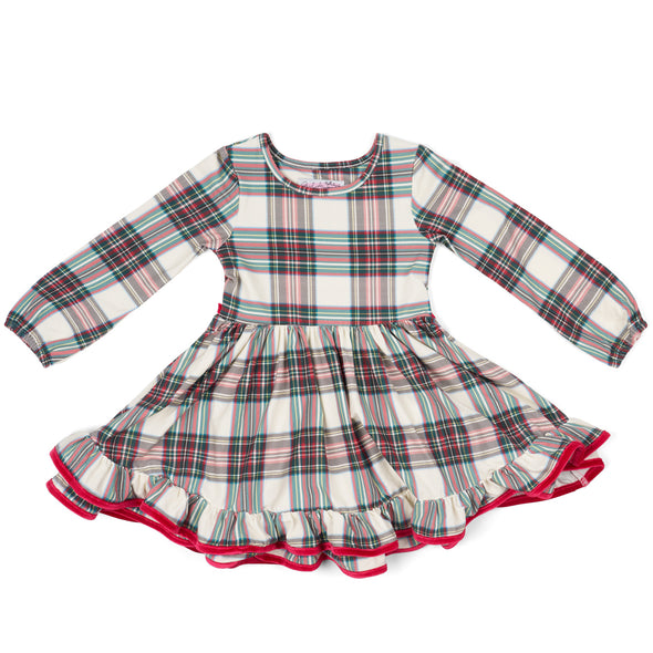 PREORDER - Market Dress - Christmas Tartan