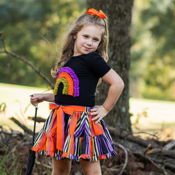 Halloween T-Shirt & Skirt Set