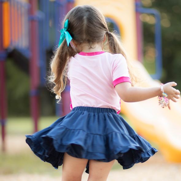 Navy Bloomer Skirt