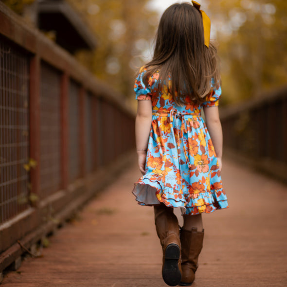 Gorgeous the Fox - Free Spirit Dress - Autumn in Flame