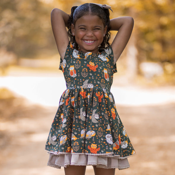 Lucy Dress - Owls