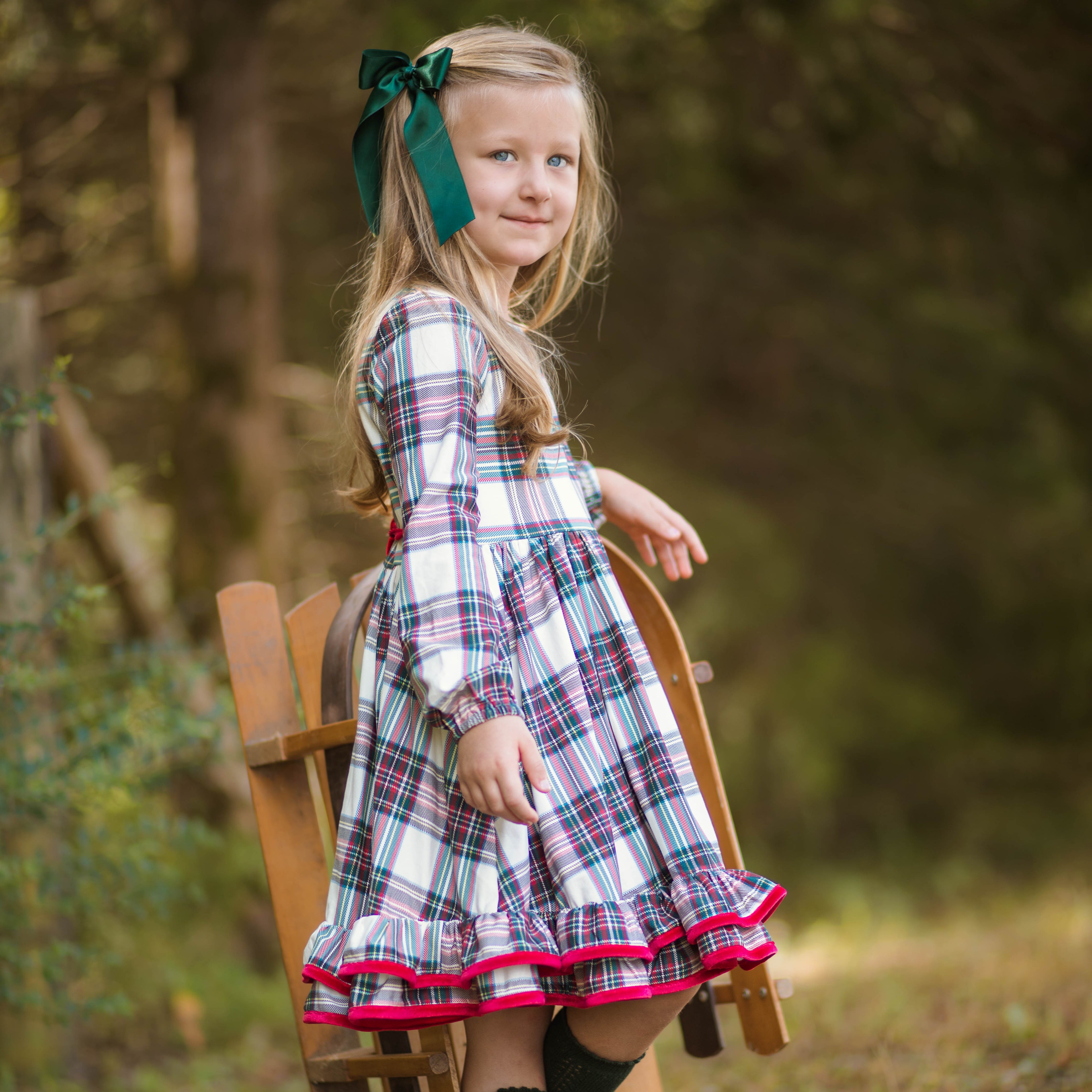 Tartan dress little girl sale