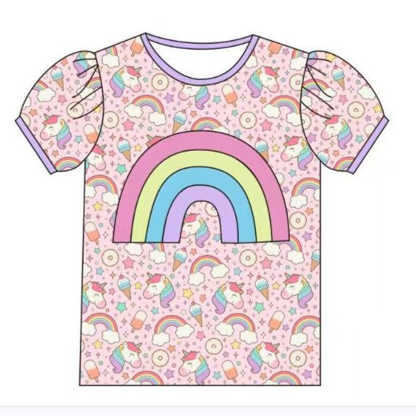 PREORDER -Unicorn Dreams Rainbow T-shirt